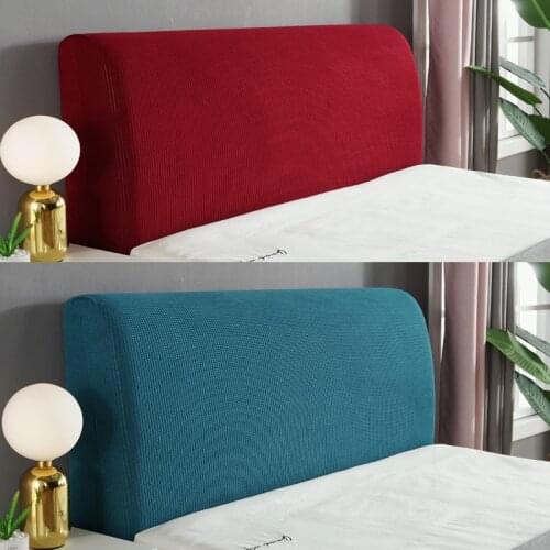 Thicken Elastic Bed Head Cover All-inclusive Bed Backrest Cover Polar Fleece Headboard Dust Cover Home Furniture Protection Case