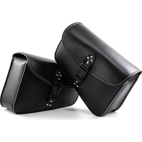 Waterproof Motorcycle bag For Sportster XL 883 1200 Motorcycle SaddleBags PU Leather Motorbike Side Tool Bag Outdoor Luggage