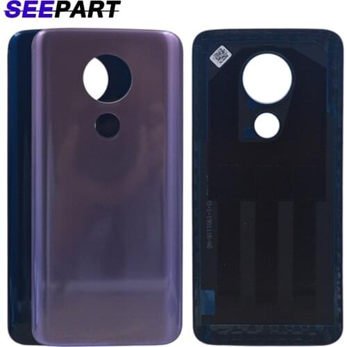 For Motorola Moto G7 XT1962 Back Cover G7 Play Back Battery Cover New For moto G8 Power Rear Door Housing Case Panel G7 Power