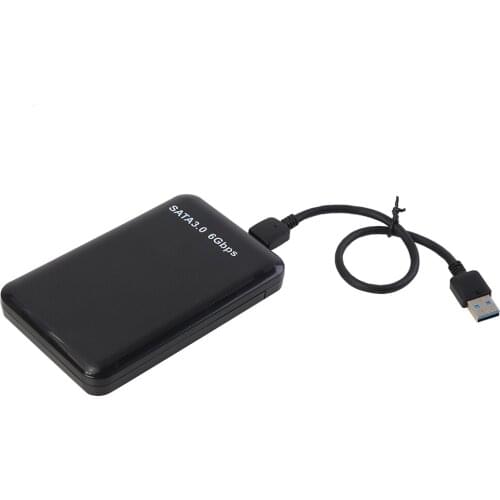Hard Disk Convenient Practical User-friendly Design 2.5 inch USB3.0 to SATA3.0 HDD Enclosure Case Support 3TB 6Gbps UASP