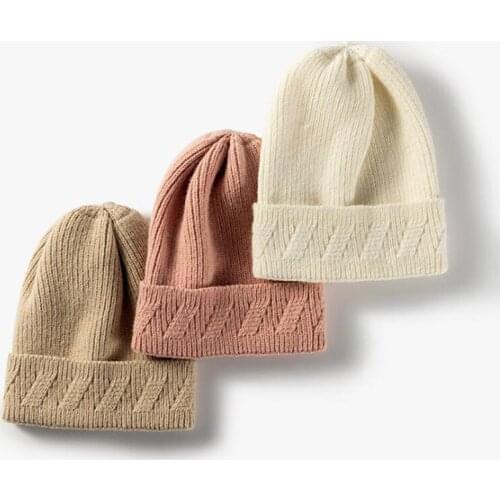 Winter Fashion Knitted Hat Women Harajuku Beanies Warm Hat Autumn Hip hop Bonnet Skullies Unisex Basic Cap PJ389