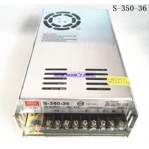 1Pcs S-350-36 350W 36V 9.7A AC to DC Converter Single Output Switching Power Supply Brand New