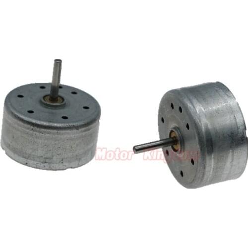 2PCS Micro Mini RF-300CA Solar Power MotorDC 3V 5500RPM 24mm Small Round Spindle Motor DIY Science Hobby Toy Model
