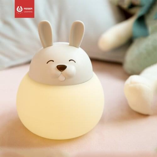 2020 Newly Designed Small Pet Animal Mini Baby LED Lamp Silicone Home Decoration Touch Sleep For Kids Night Light