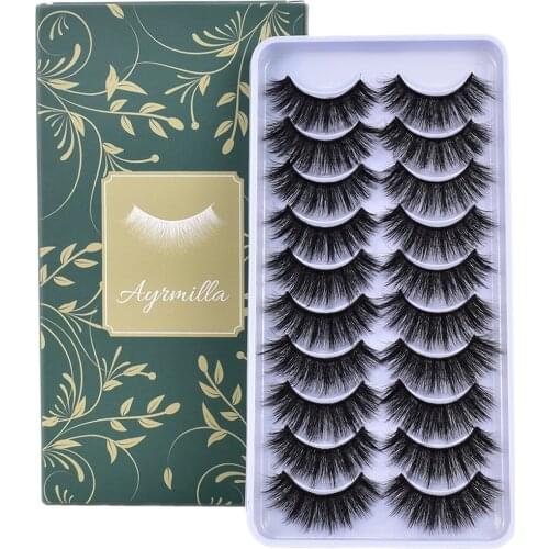 False Eyelashes Real Soft Criss-Cross Fake Eyelash Extension Reusable Natural Long 3D Mink Lashes Dramatic maquiagem