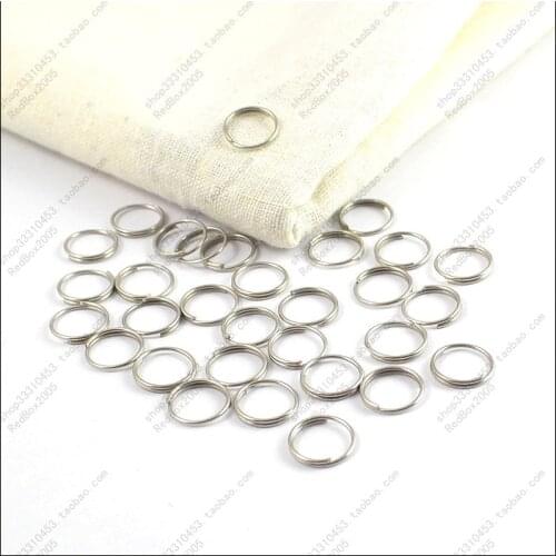 500pcs/lot Diy Accessories 10mm Key Ring key Rings 10 mm Small Circle Steel Wire