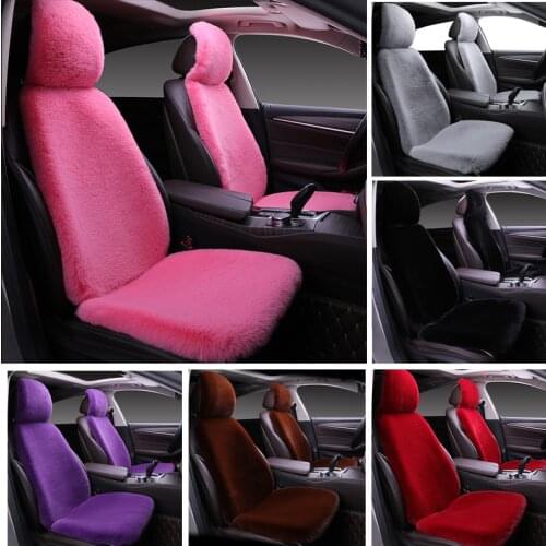 Car Seat Supplies Winter Heating Wool Cashmere Back Fur Full Set Car Seat Covers Car Sit Cover cover seat car autostoelhoezen
