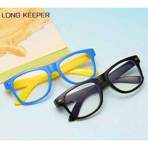 LongKeeper Anti blue Light Glasses for Kids 2020 Children Square Optical Frame Boy Girls Clear Lens Eyewear Spectacle Frame