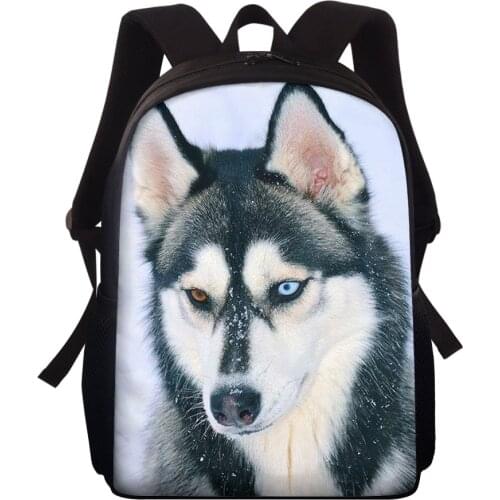2021 Hot New Children School Bags For Teenagers Boys Girls Big Capacity School Backpack Dog Husky Satchel Kids Book Bag Mochila