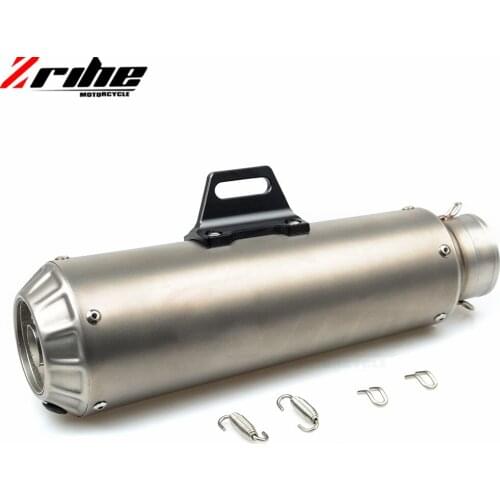 For 51mm Motorcycle Exhaust Pipe Scooter Modified Muffler Pipe Universal For 640 LC4 Supermoto 200 390 Z800 Z900 Z750