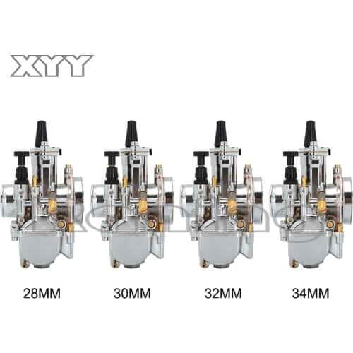 Brand New PWK Carburetor With Power JetPWK Plating Carburetor Silver 28mm 30mm 32mm 34mm Motorcycle Accessories Carburetor