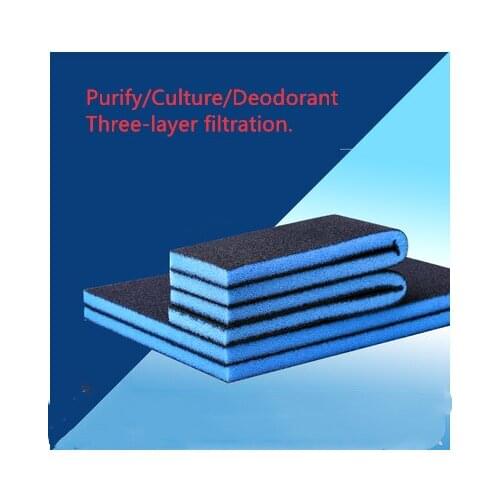 Composite sponge biochemical cotton fish tank pond foam sponge reusable filter accessories