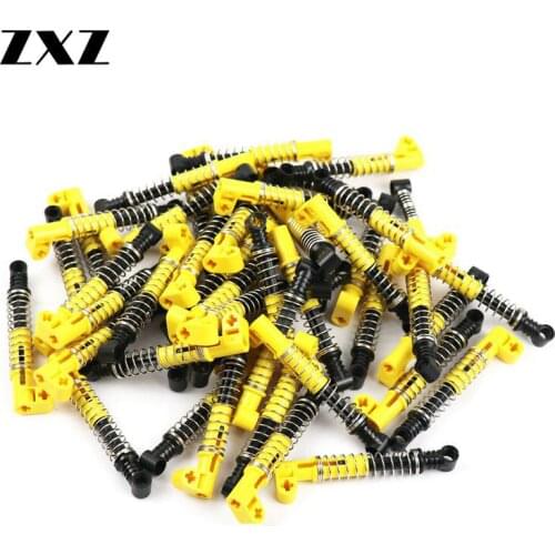 2pcs MOC Building Blocks Bricks Technic Parts Shock Absorber Hard Spring Compatible Technic 95292c01 76537 for Boy Toy