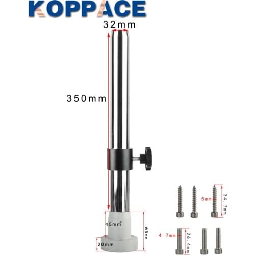 KOPPACE Microscope Column Fixed Block Length 350mm Column Diameter 32mm Can Be Fixed Desktop With 32mm Fixed Ring With Screw