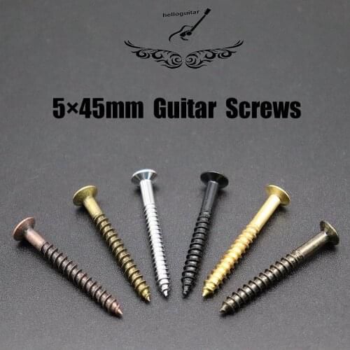 50/100 Pcs Electric Bass Guitar Neck Joint Plate mounting screw/Fix Screw Bolt for Electric Guitar Bass Parts