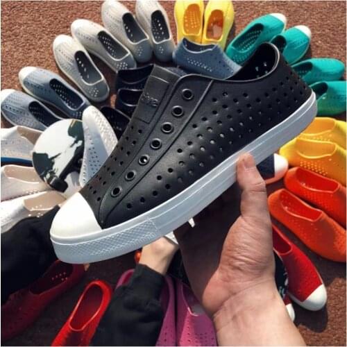 Summer Children Nativ Jelly Shoes Summer Croc Shoes Scarpe Kids Garden Shoes Boys&girls Beach Hollow PVC Mules Clogs Men sandals
