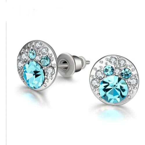 2021 Fashion jewelry Crystal heart pendant eardrop earrings Crystal from Austrian ELEMENTS for Mothers Day women gifts