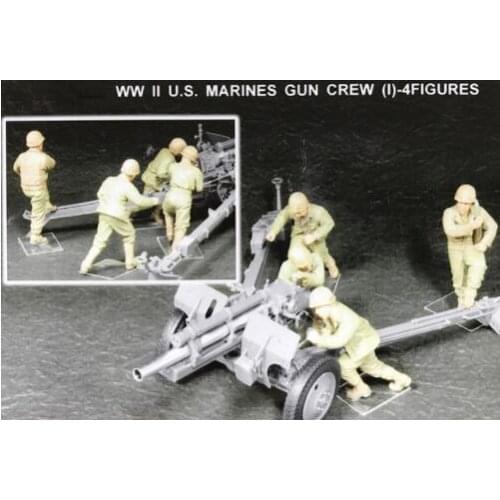 New Unassembled 1/35 US Marines war Crew (1) - 4 soldiers Resin Kit DIY Toys Unpainted resin model