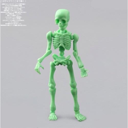 2021 New Movable Mr. Bones Skeleton Human Model Skull Full Body Mini Figure Toy Halloween