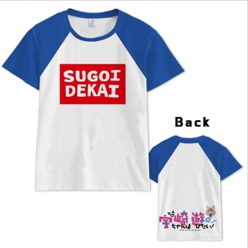 New Uzaki-chan Wants to Hang Out! Uzaki hana cosplay t-shirt zaki-chan wa Asobitai! Men t shirt sportswear fabric Tees tops