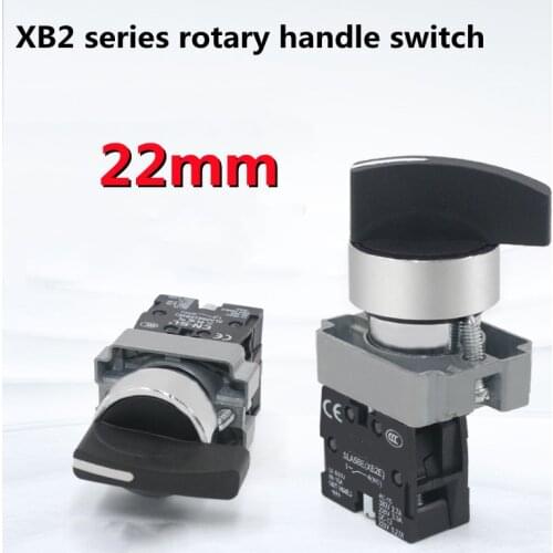XB2 Rotary Switch 2/3 Position Self Locking / Self Resetting Selector Knob Switch 1NO/2NO/1NO1NC BD21 BD33 BD22 BD25 BD45 BD53