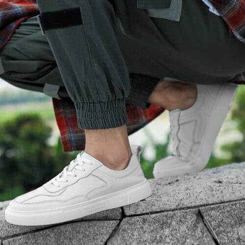 Casual Fashion Shoes Men Casual Shoes 2020 Black Sapatos Leather Mens New Breathable Sneaker Causal For Zapatos Hombre Cuero