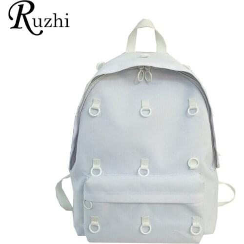 Женские белые рюкзаки Ruzhi China At AliExpress