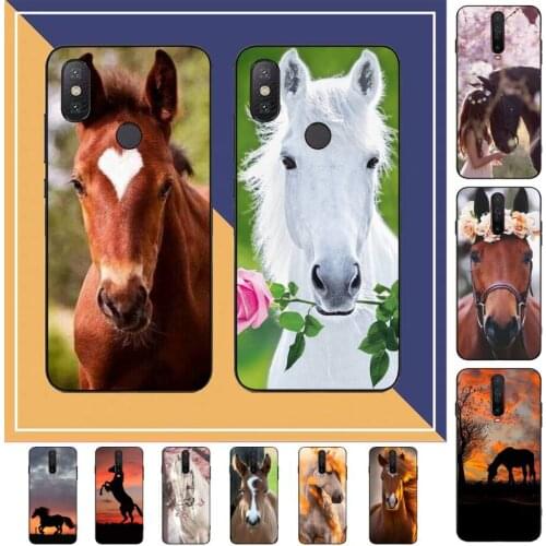 Horse Animal Printed Phone Case for Redmi Note 8 7 9 4 6 pro max T X 5A 3 10 lite pro