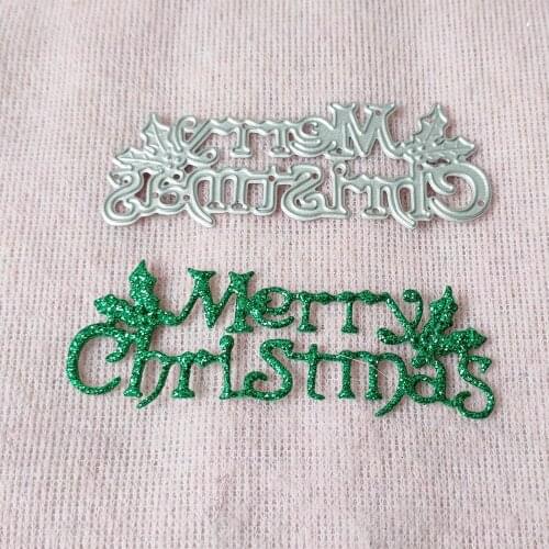Merry Christmas greeting Paper Gift Metal scrapbook sealing Mould DIY Paper-cut Crafts Mould DIY knife Mould