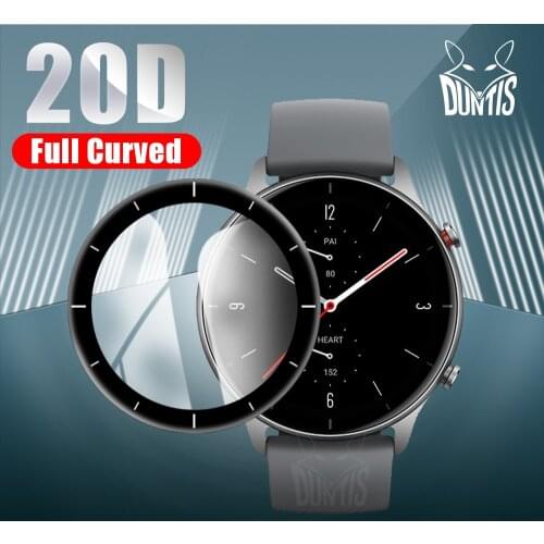 20D Curved Edge Protective film For Xiaomi Amazfit GTR 2 / 2 Sport / 2E Smart watch Soft Screen Protector Accessories (Not Glass
