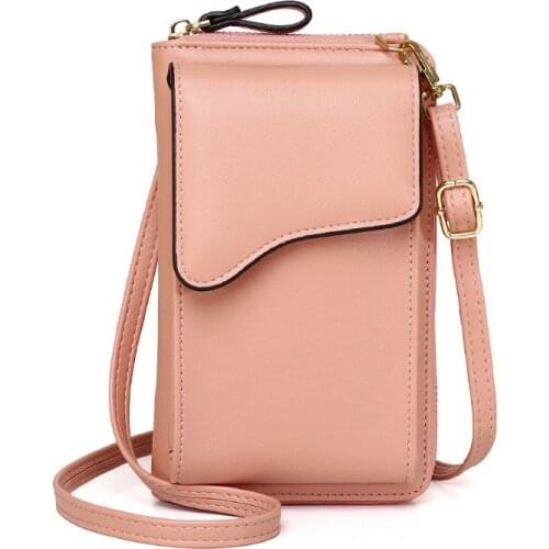 Ladies Mobile Wallet New Fashion One Shoulder Messenger Bag Large Capacity Ladies Long Wallet Fashionable Purses