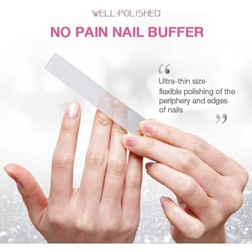 1PC Professional Nano Glass Nail Buffer Durable File Shiner Manicure Files Nail DropShipping