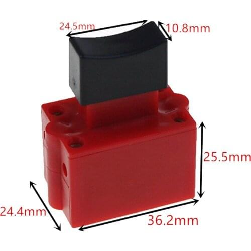 1pc FA2-10/2B 5E4 Self Rest Power Tool Electric Drill Built-in Speed Control Trigger Switch SPST Type Trigger Button