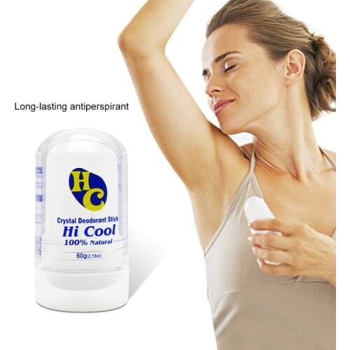 100% Natural Antiperspirant Deodorants Stick Antiperspirants Alum Crystal Deodorant Stick Underarm Removal 60g