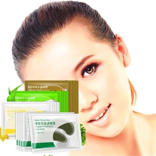 2Pcs/1Pair Crystal Collagen Eye Mask Gel Eye Patches Eyes Care Dark Circles Osmanthus Fragrans Moisturizing Tender And Firm Mask