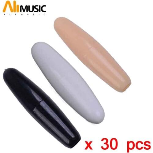 30 pcs 5mm plastic Guitar Trem Arm Tip Whammy Bar Cap For ST Strat Replacement Black White Yellow 3 color provide