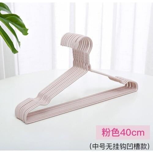 40pcs/lot Household plastic traceless multi-functional coat hanger, skid resistant adult and child coat hanger