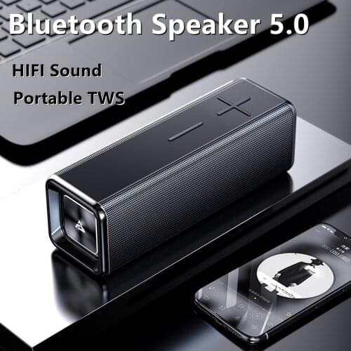Wireless Soundbar Blutooth 5.0 Speakers Subwoofer Powerful Portable Hifi Sound Box Amplifier U Disk Outdoor 10W TF Card Audio