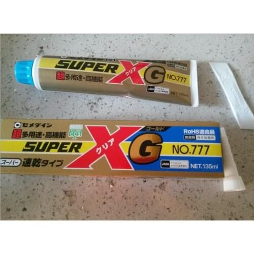CEMEDINE SuperxG NO.777 quick-drying transparent white black adhesive
