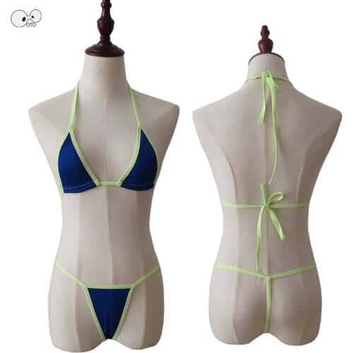 Extreme Women Micro Mini Bikini Set Thong Underwear G-String Swimwear Sleepwear Wirefree Beach Bathingsuit Sexy Costume Swimsuit