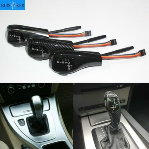 F30 Style Shift Handle Replacement PU Leather for BMW 6 Series 2004-2006 E63 Accessories LED Gear Shift Knob