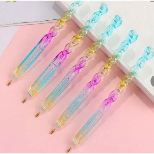 FUYUN 1PC DIY Diamond Painting Pen Embroidery Tool 5D Round Diamond Point Drill Pen Painting Cross Stitch Accessories