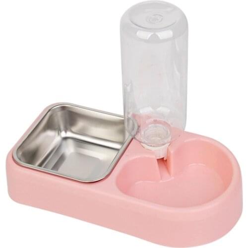 Pet Feeding Bowl Non-wet Mouth Design To Reduce Spillage Stainless Steel Dog Bowl Automatic Drinking Bowl for Pets Pet Supplies