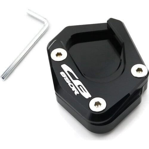 Motorcycle Aluminum Alloy Kickstand Shoes Fit For Honda CB650R 2019-2020 CB 650R Side Stand Enlarger Extension Plate