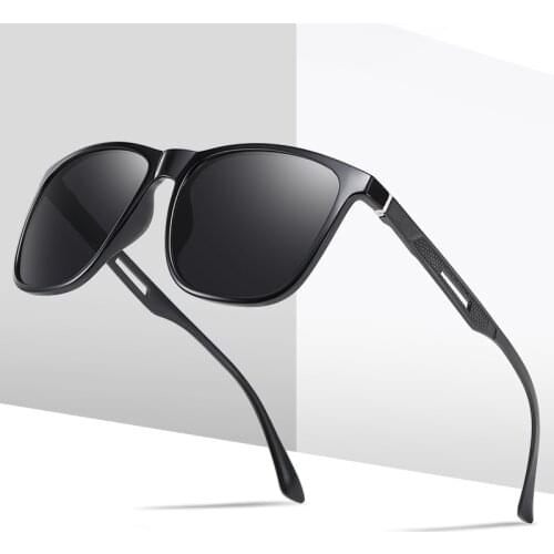 2021 New Mens Aluminum Magnesium Polarized Sunglasses Fashion Vintage Sun Glasses Square Design Sunglasses Lentes De Sol Mujer