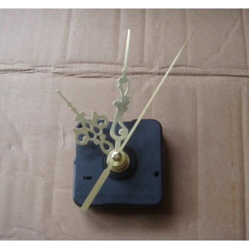 New arrival!! hour minute second Cross Stitch Movement Quartz Clock Movement good quality gold color cool