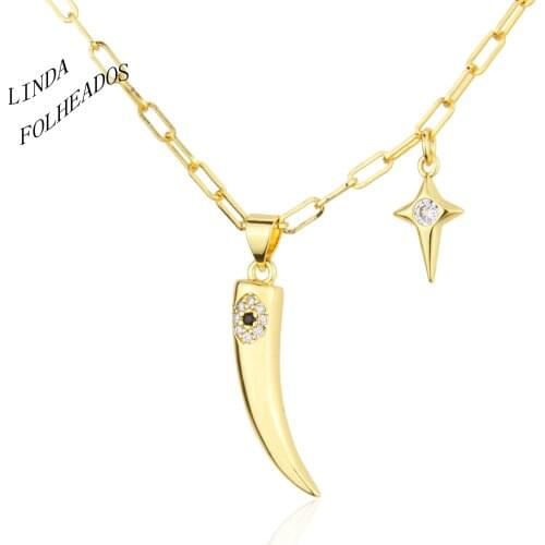 2021 New Design Fashion Pepper Pendant for Women Long Chains Copper Zircon Necklace Fashion Romantic Lucky Jewelry Party Gift