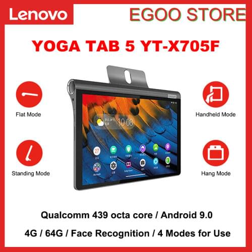 Lenovo YOGA TAB 5 X705F WiFi /X705M LTE Qualcomm 439 Octa Core 4G RAM 64G ROM 10.1 inch 1920*1200 IPS 7000mAh android tablet