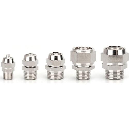 Pneumatic Fittings Air Fitting pc 4-M5 4 6 8 10 12 14 16mm Thread 1/8 3/8 1/2" 1/4"BSP Quick Connector For hose Tube Connectors