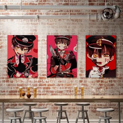 WTQ Japanese Popular Hot-blooded Anime Jibaku Shounen Hanako Kun Canvas Painting Wall Decor Wall Art Picture Decor Home Decor